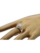 Vintažiniai amatai Žiedas Žirkoniai 14k geltono aukso vrc074y